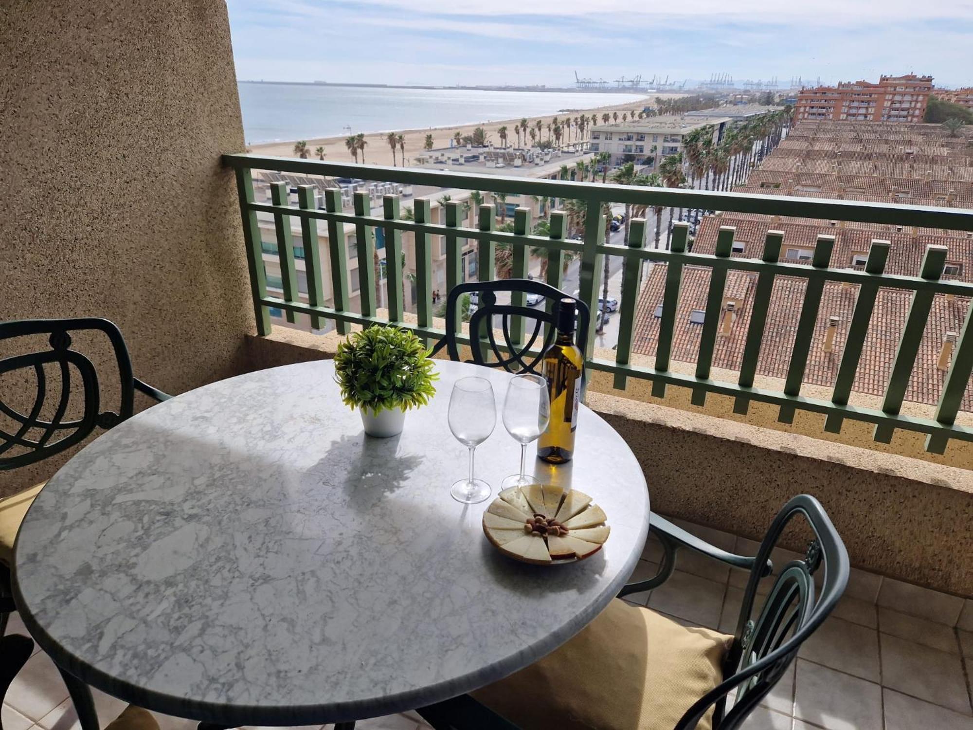 Apartamento Primera Linea De Playa Patacona فالنسيا المظهر الخارجي الصورة